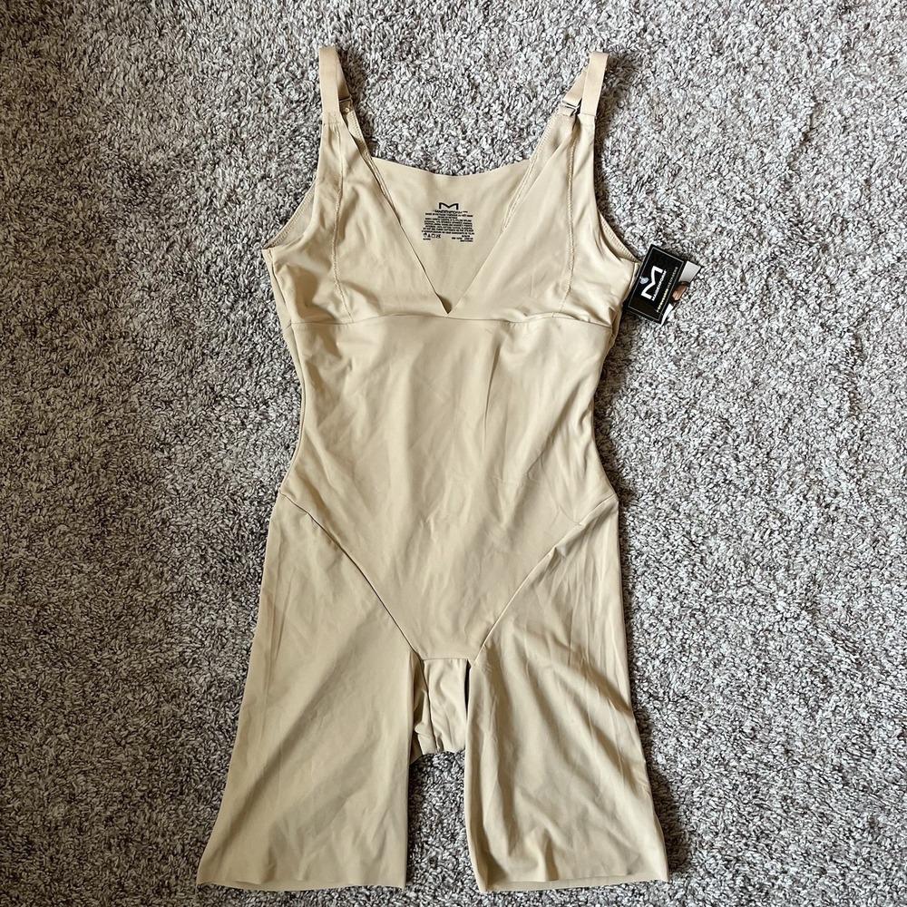 Maidenform Shapewear Bodysuit Size Medium Tan All Over Solutions